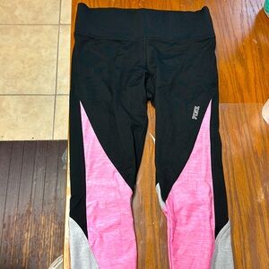 Victoria’s Secret black and pink leggings